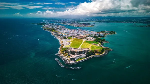 Aerial view of Puerto Rico