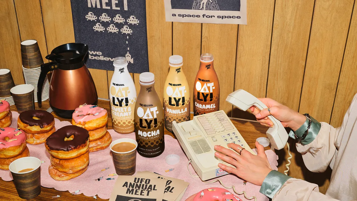 Oatly coffee creamer products