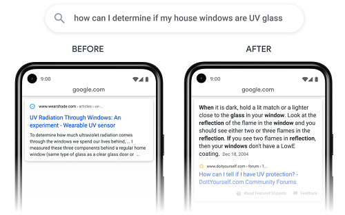 Google search update