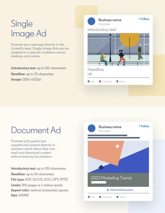 Guide to LinkedIn Ad Types