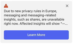 Messenger warning prompt