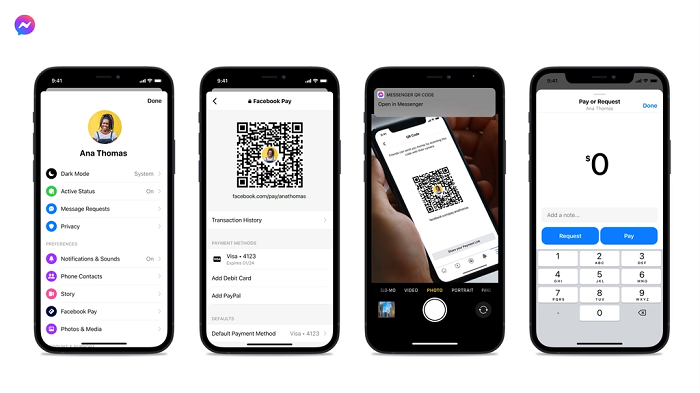Messenger funds transfer