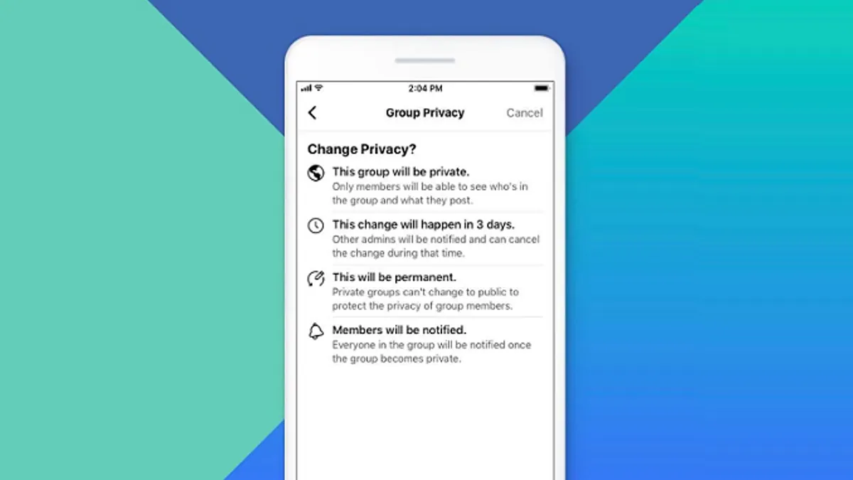 Facebook Group Privacy Settings