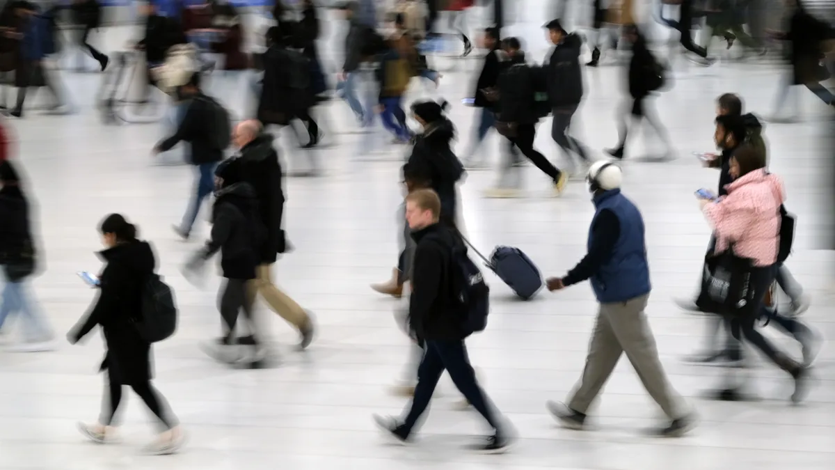 New York City workers commute