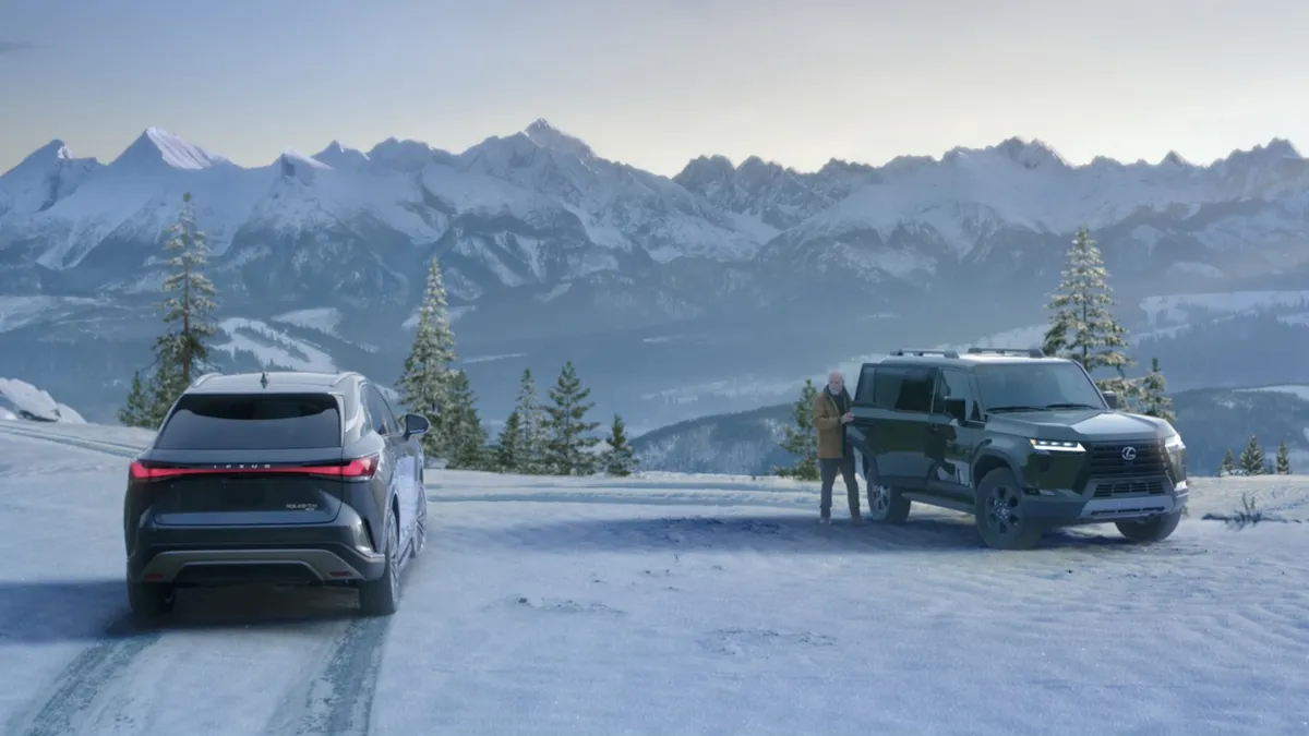 Campaign imagery supporting two new spots as part of Lexus' "December to Remember" campaign