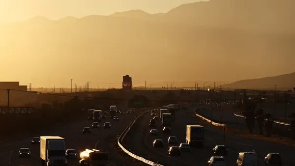 Vehicles travel on I-10