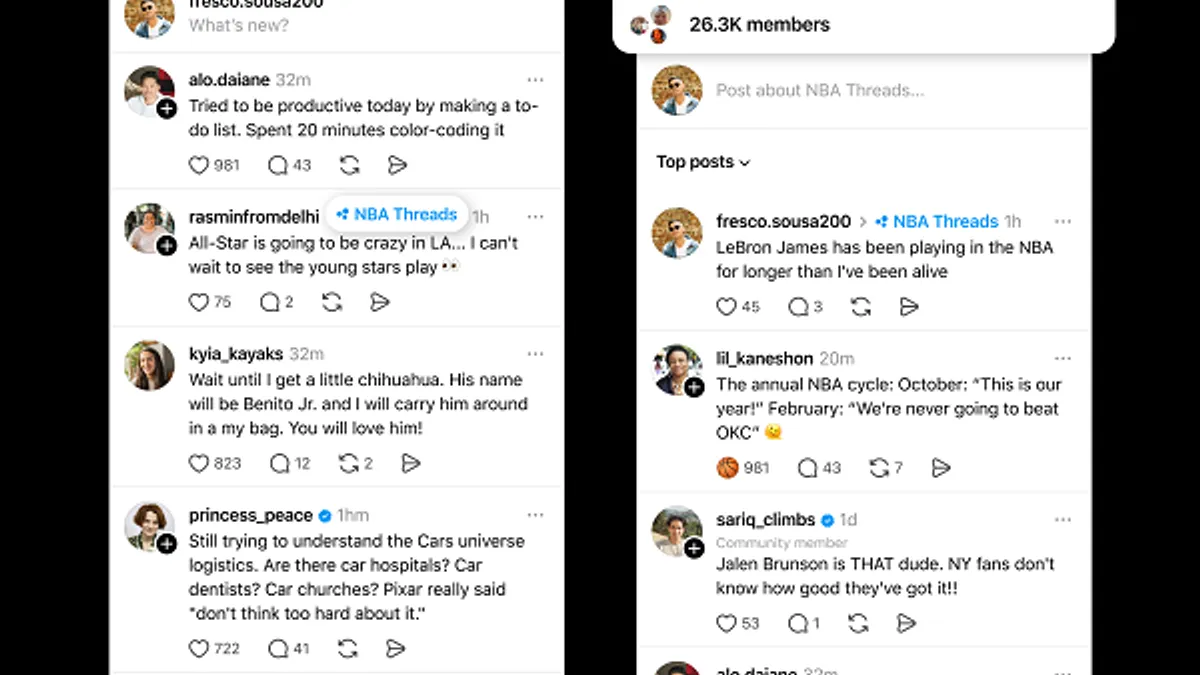 Threads communities
