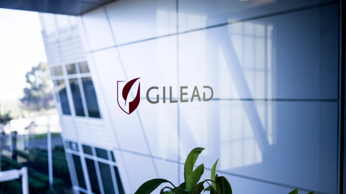 A sign at Gilead Sciences