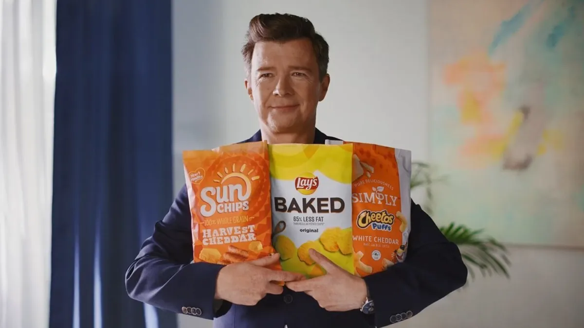 Frito-Lay and Rick Astley renounce New Year's deprivations