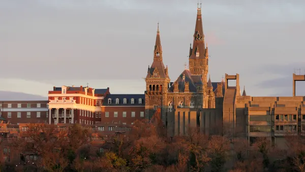 A view of Georgetown University.