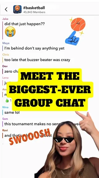 Snapchat group chat