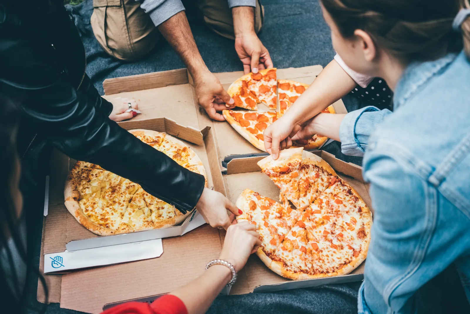 A stock image of a Pizza party