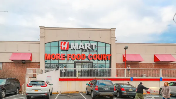 Exterior of a grocery store.