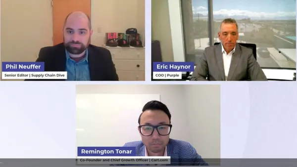 Panelists at a virtual event.