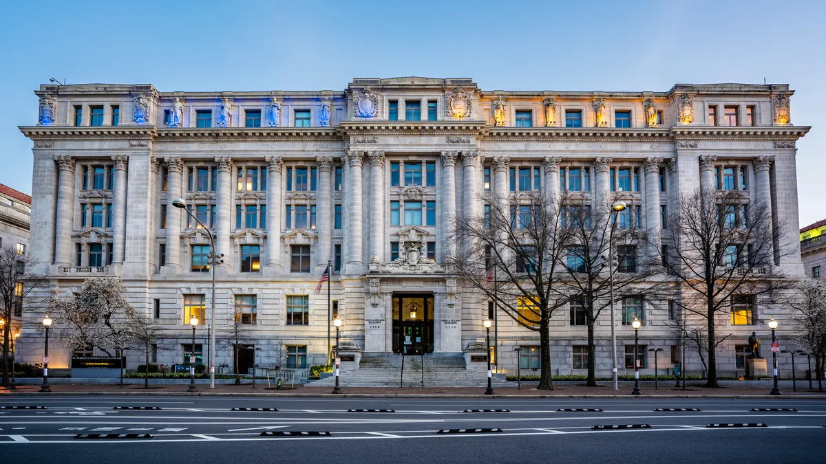 A photo of Washington, DC's city hall.