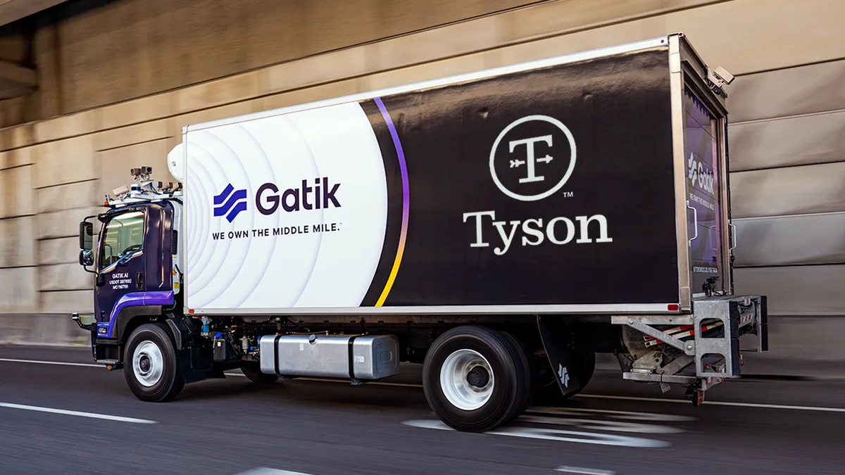 A Gatik autonomous truck.