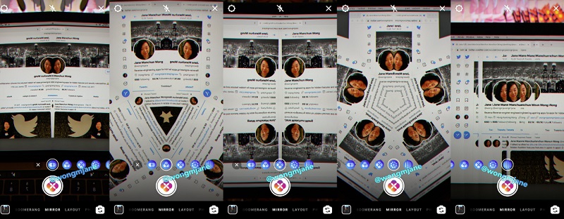 Instagram Stories mirror