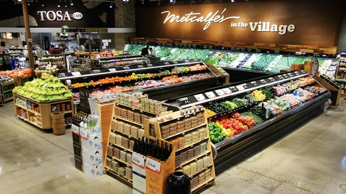 Interior of Metcalfe Market store in Wisconsin