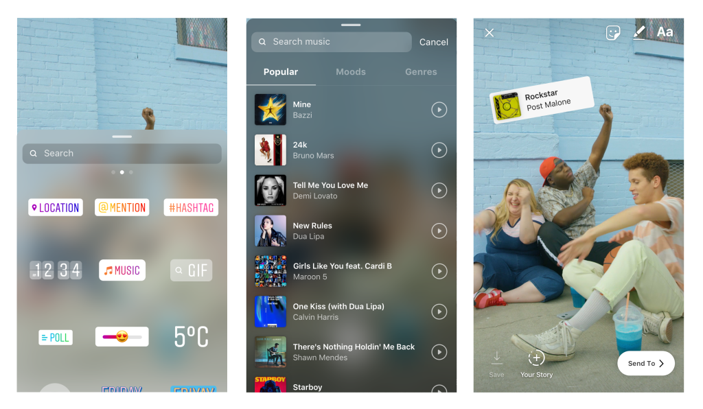 Instagram Music Stickers screenshots