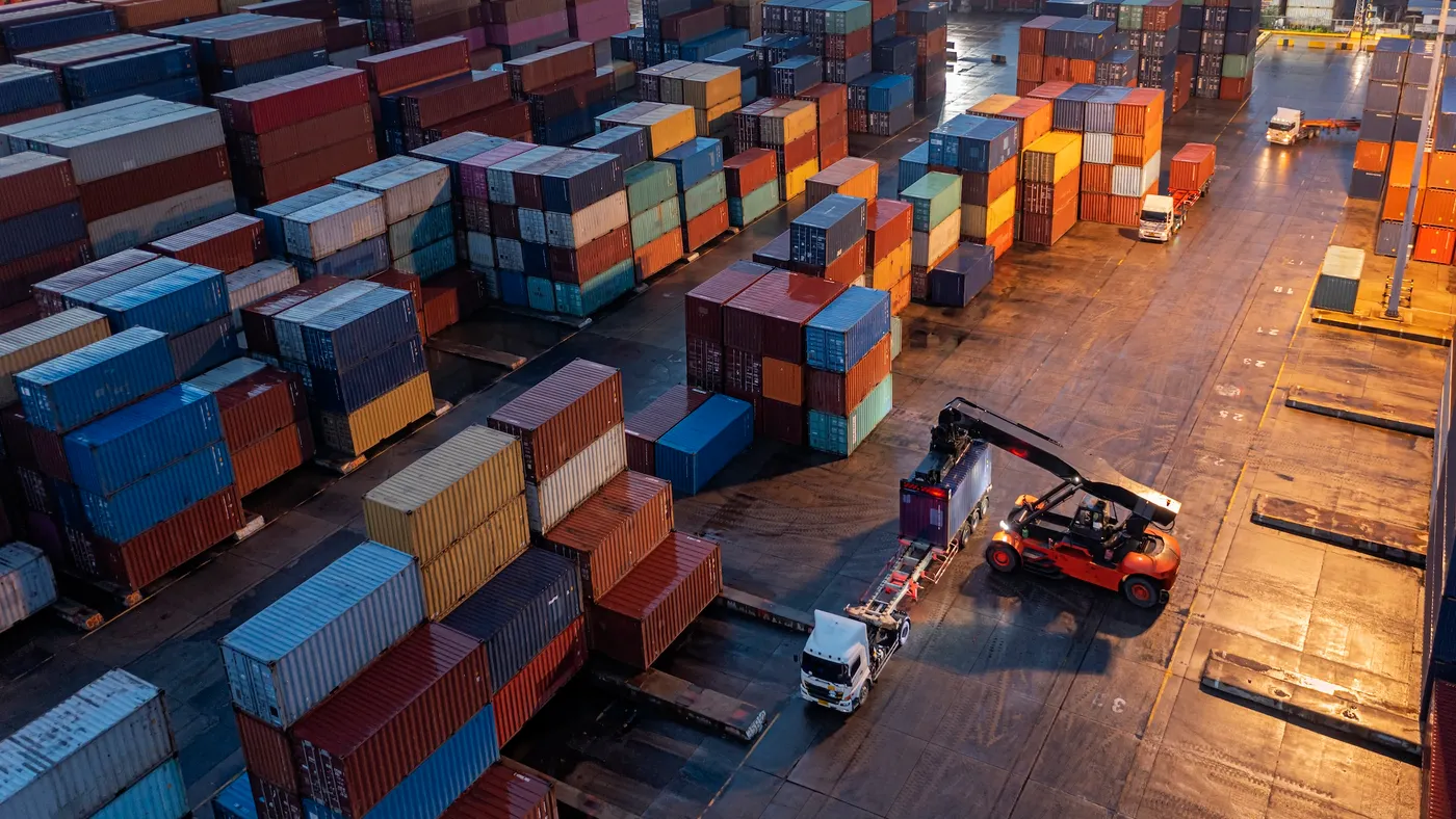Supply chain warehouse.