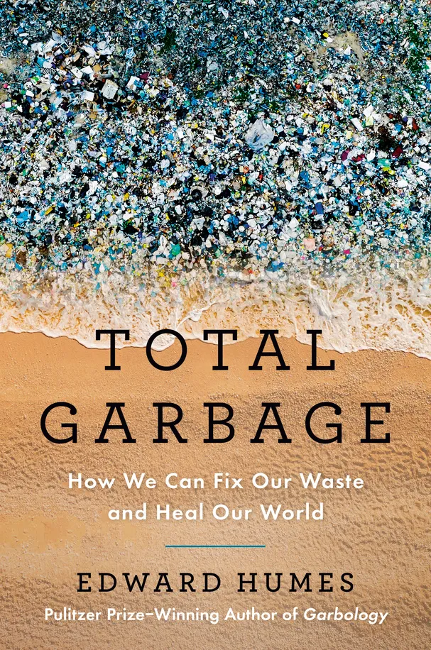 the cover of a book with an ocean of plastic