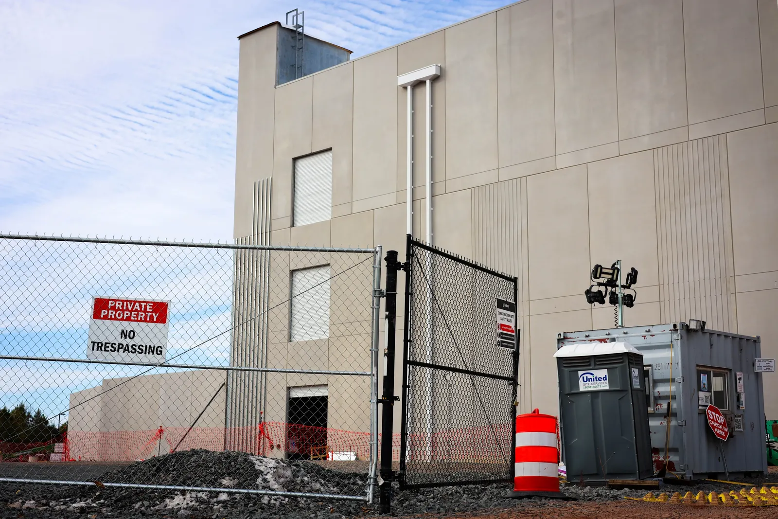 A Sabey data center under construction in Ashburn, Virginia.