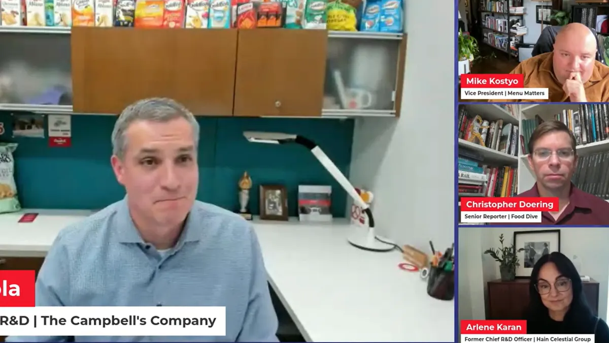 Speakers at the virtual event “The Future of Food & Packaging Innovation"