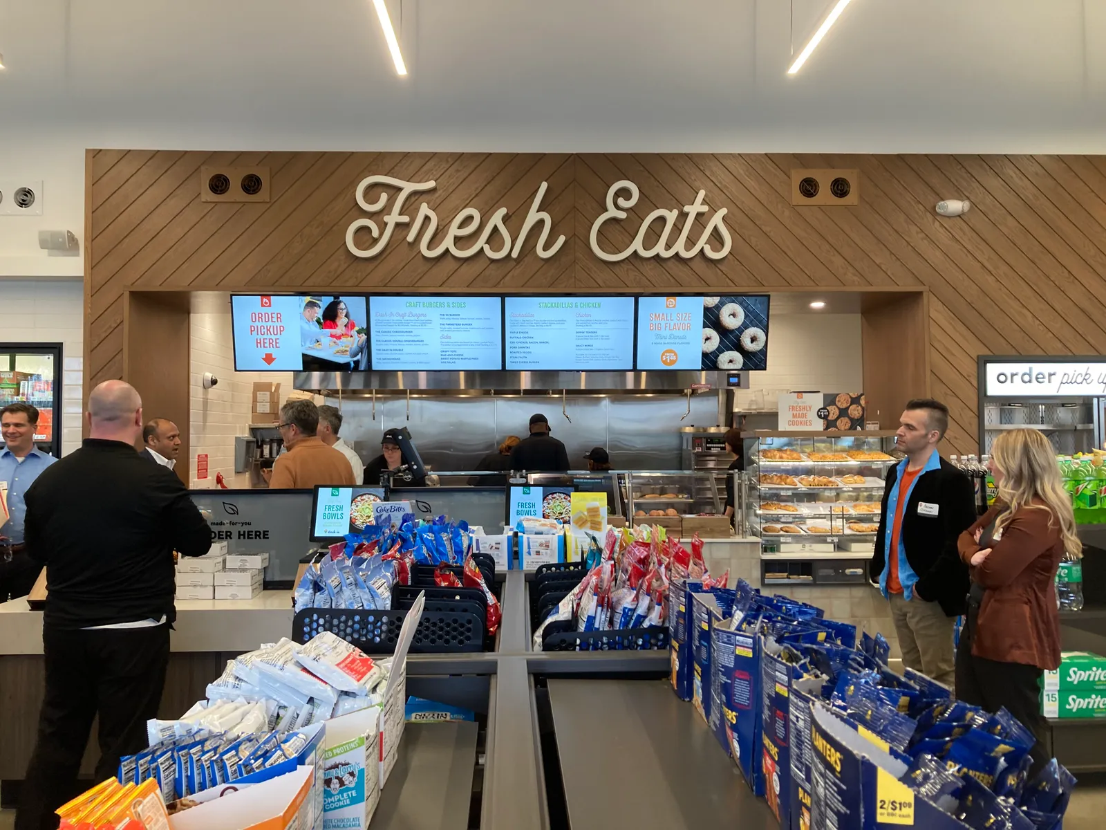 A photo of the kitchen area of the new Dash In.