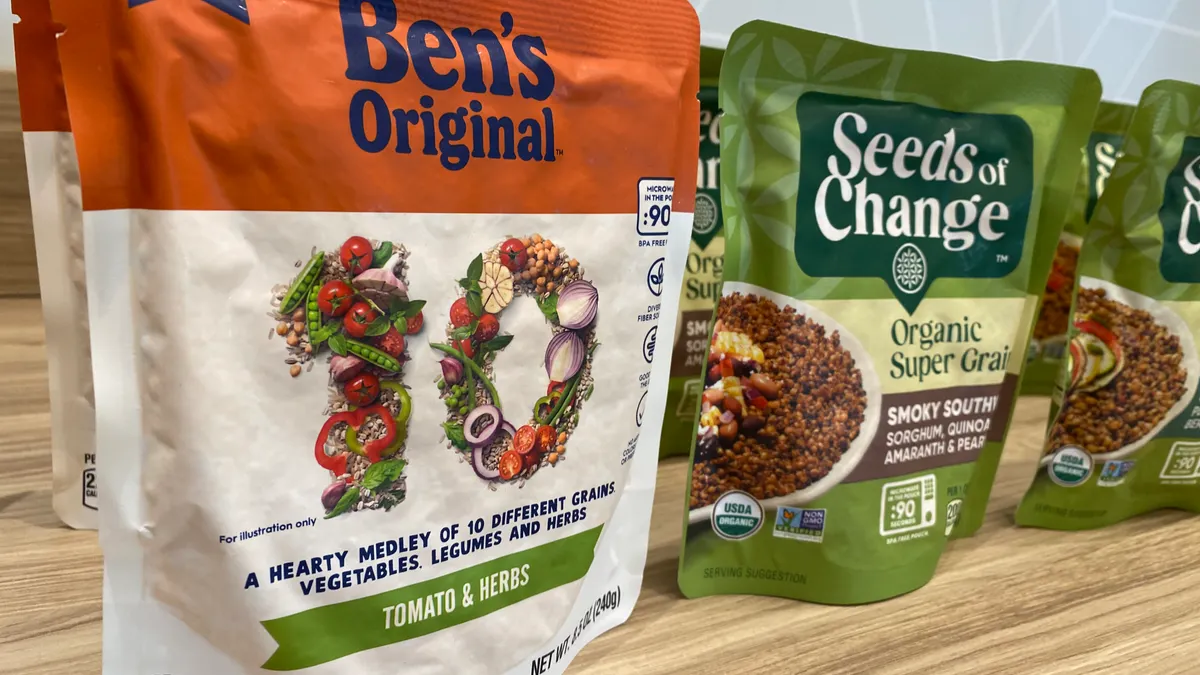 A selection of Ben's Original rice and Seeds of Change products made by Mars Food & Nutrition.
