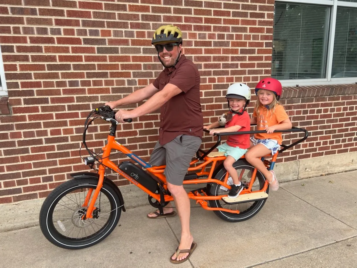 A participant in Denver's e-bike rebate program.