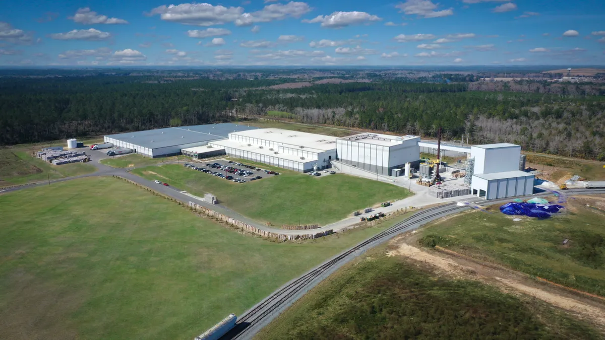 An aerial view of Arglass' manufacturing facility in Valdosta, Georgia.