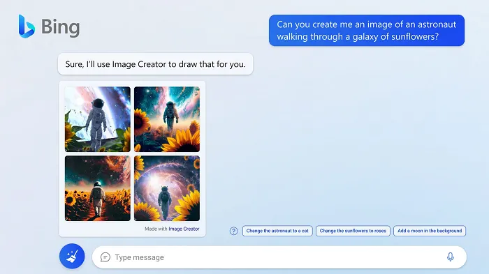 Bing image creator