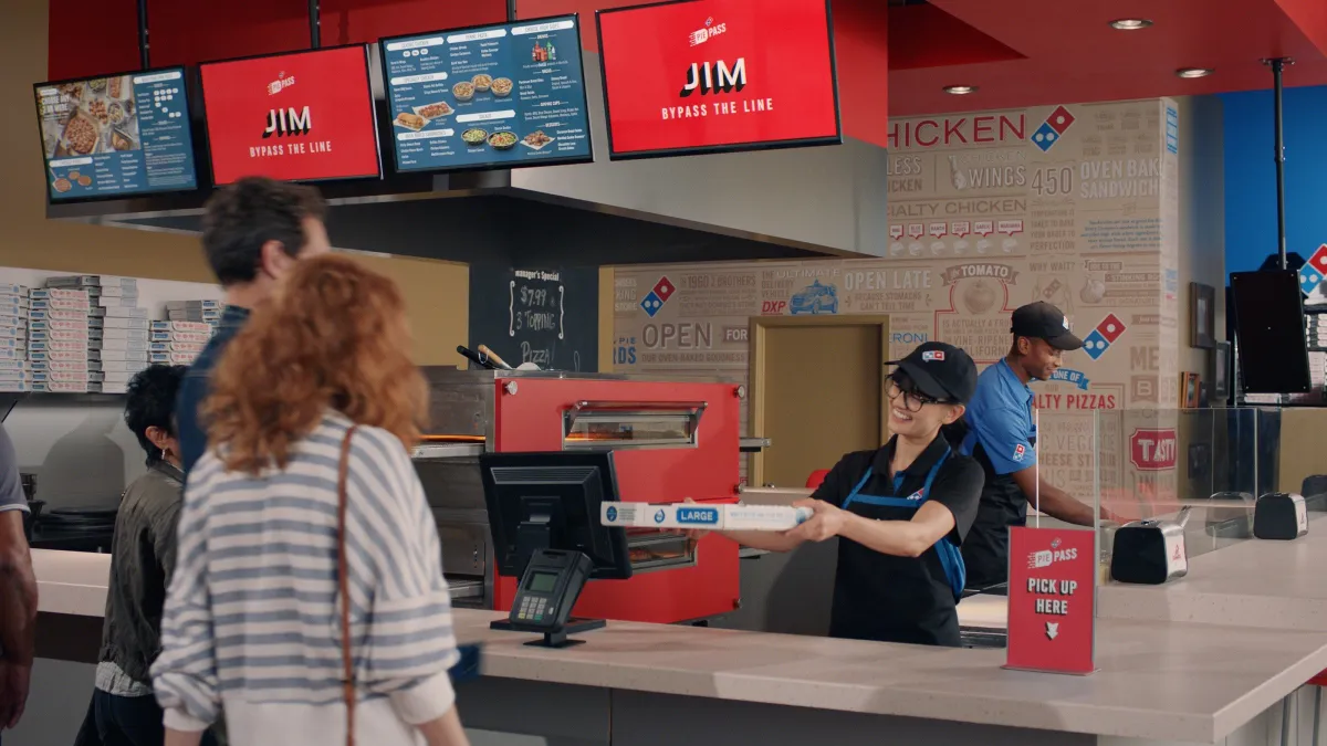 Domino's Pie Pass mobile pickup technology (2/17/2020)