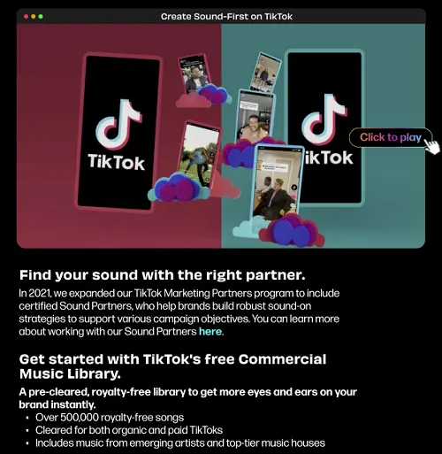 TikTok audio guide