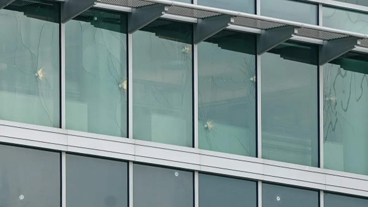 CDC shooting, bulletproof glass, blast-resistant glass