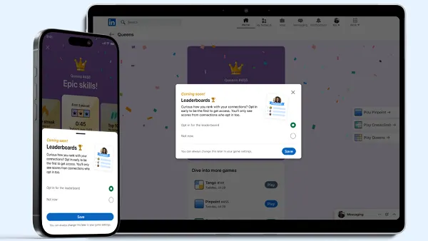 LinkedIn games leaderboards