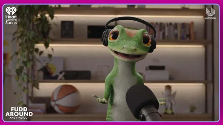 Geico Gecko steps into new role as AI-generated podcast guest