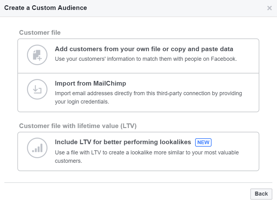 Customer File Custom Audiences