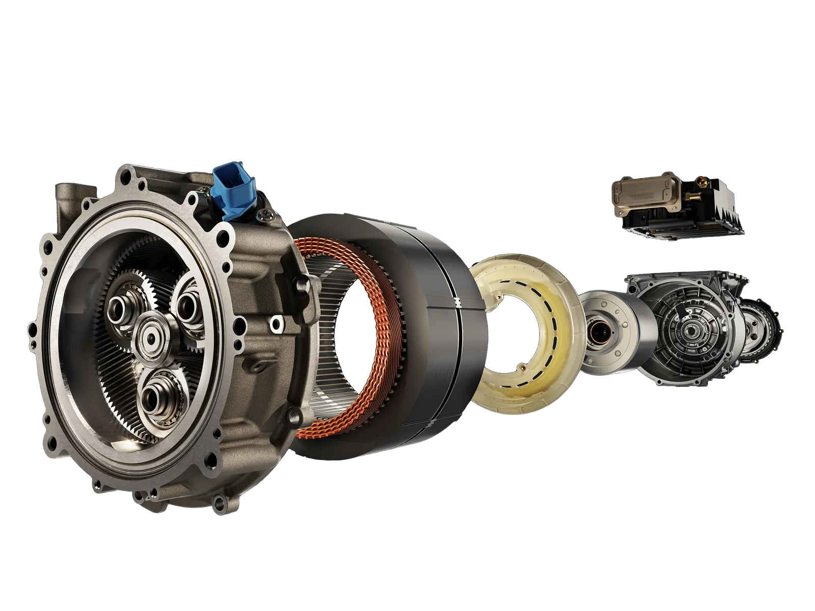 The powertrain powering the Lucid Gravity.