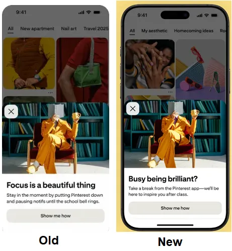 Pinterest teen usage warning
