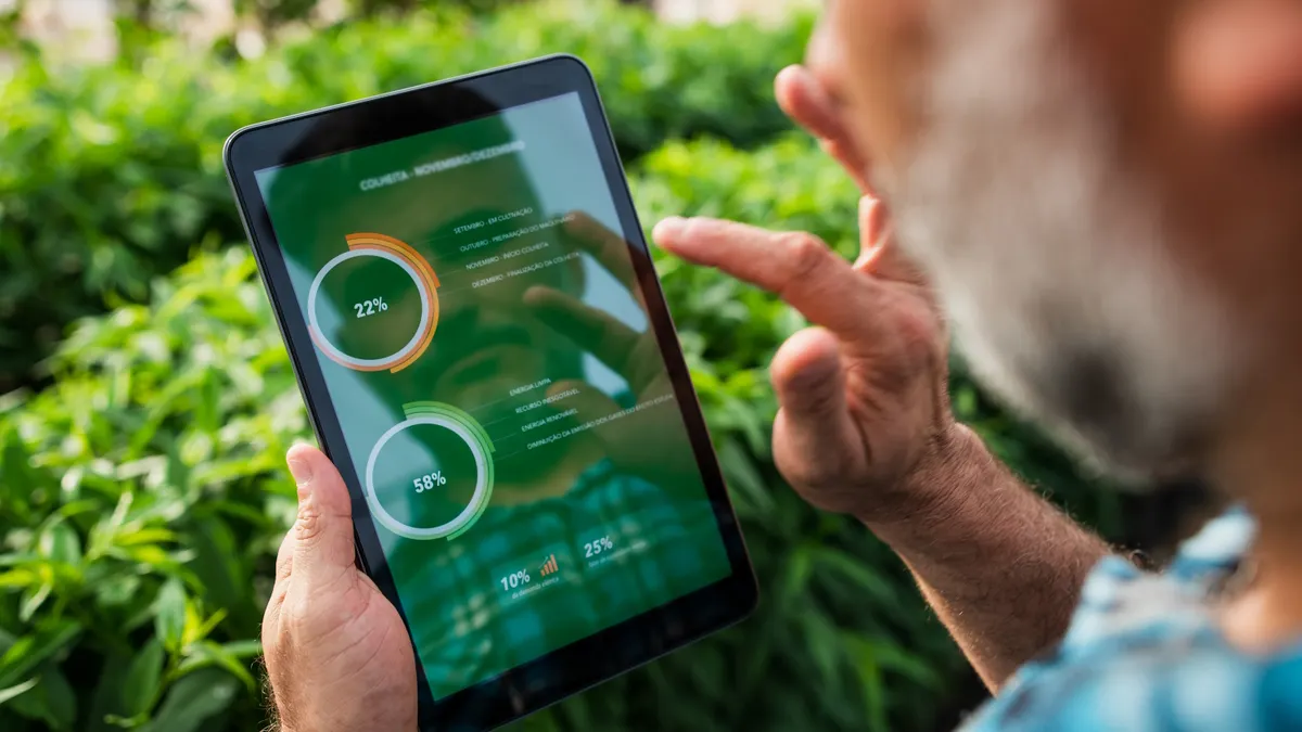 Technology in the field - digital tablet