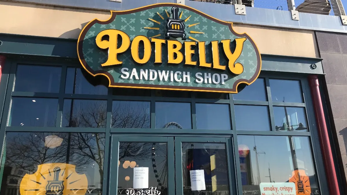 Potbelly Sandwich Shop in National Harbor, Maryland, taken by Julie Littman of Restaurant Dive