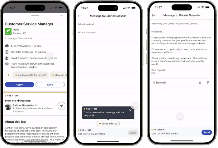 LinkedIn AI job search tools