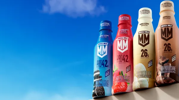 Muscle Milk's new reformulation and packaging.