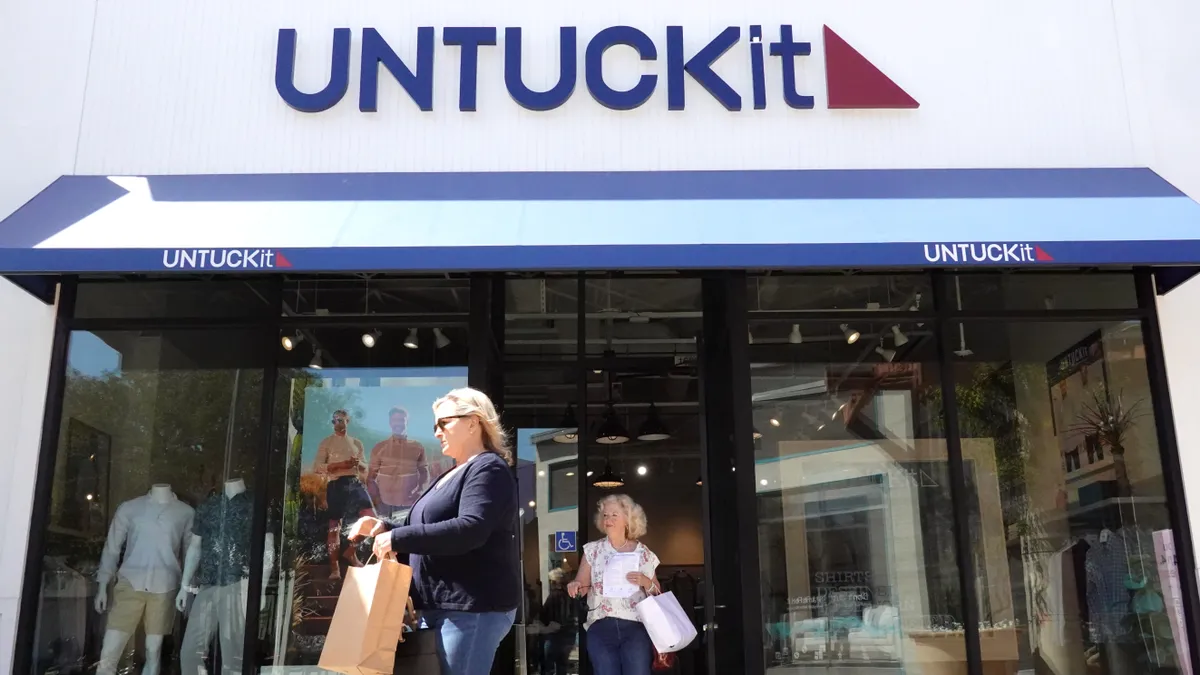 An Untuckit storefront in Corte Madera, California.