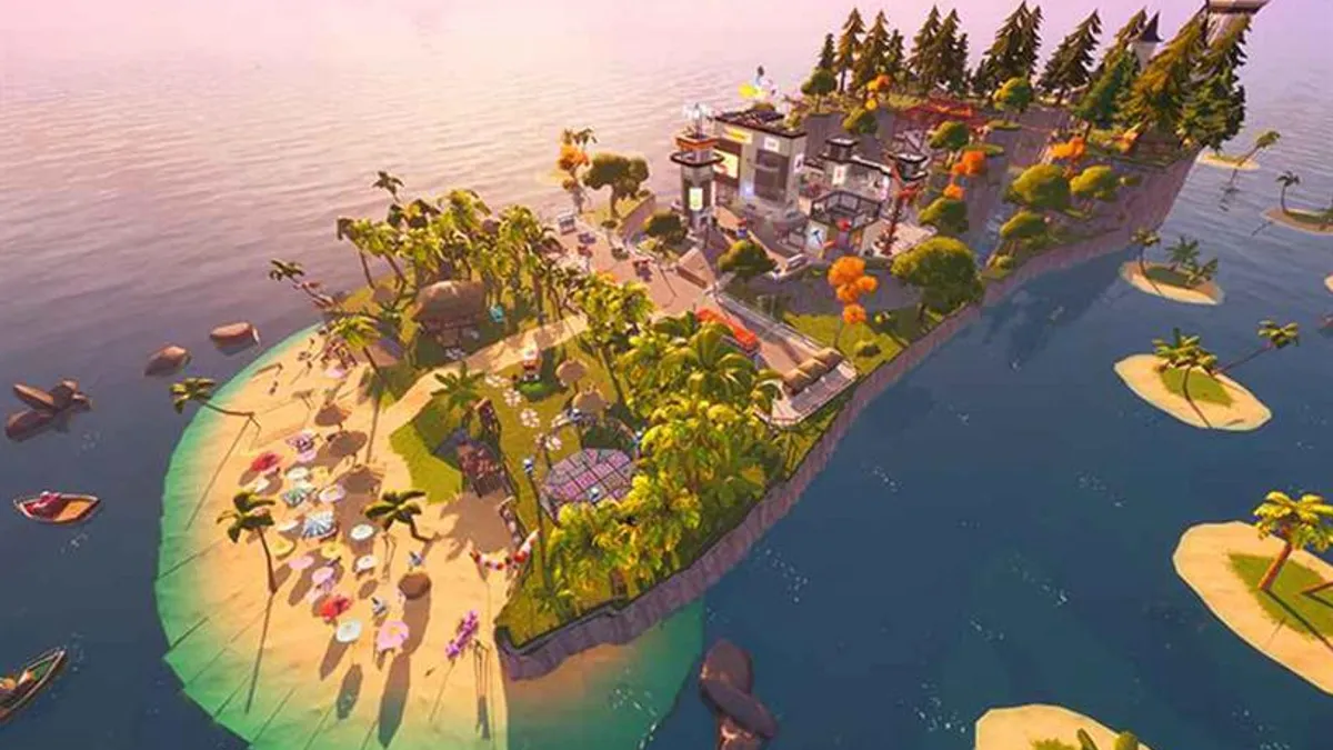 Havaianas x Fortnite collaborative island retrieved by Marketing Dive on May 6, 2021