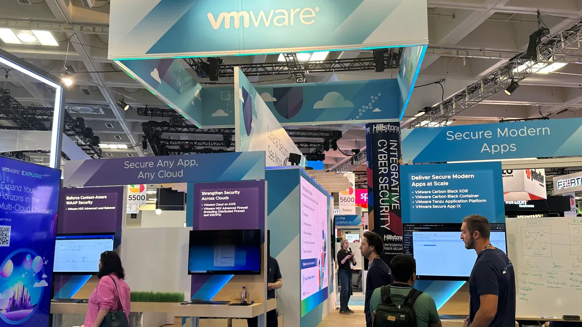 VMware booth at RSA Conference on April 27, 2023 in San Francisco.