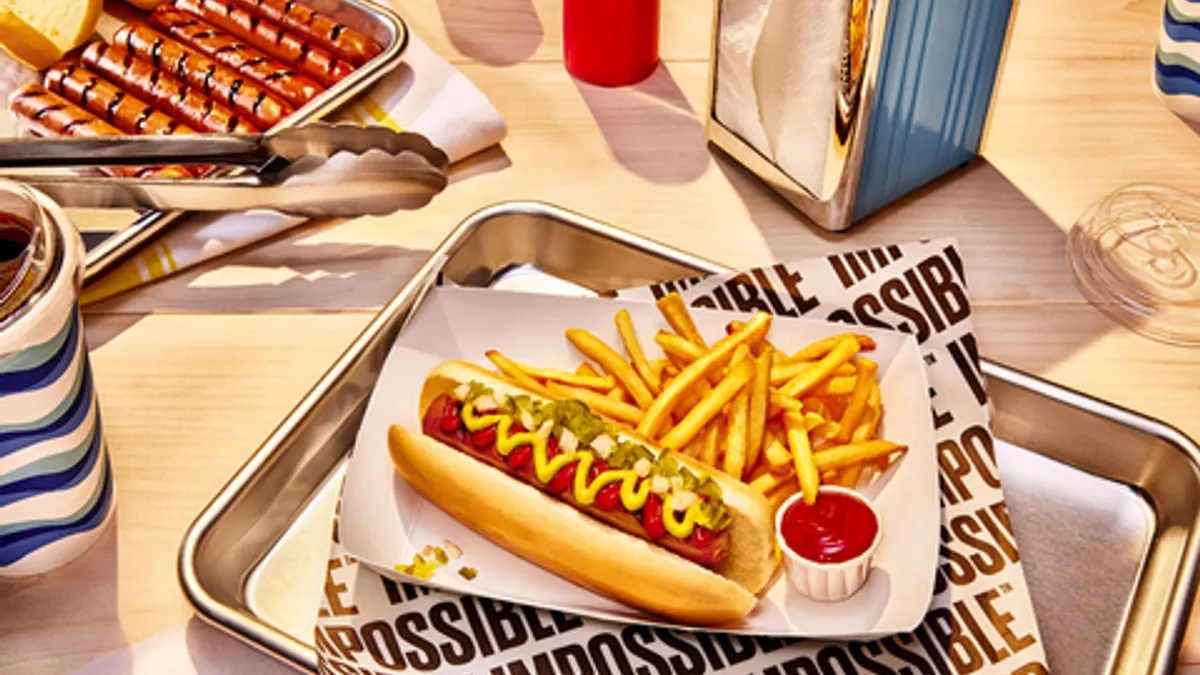 Impossible Foods Beef Hot Dog