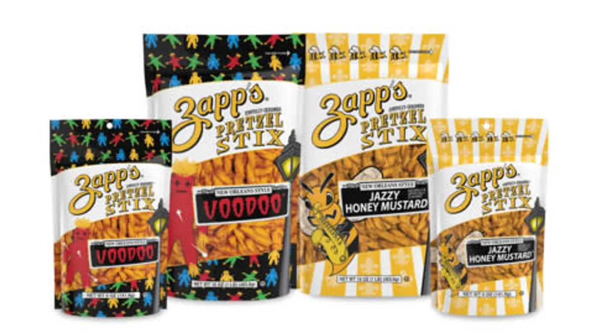 Utz, Zapp's, pretzels