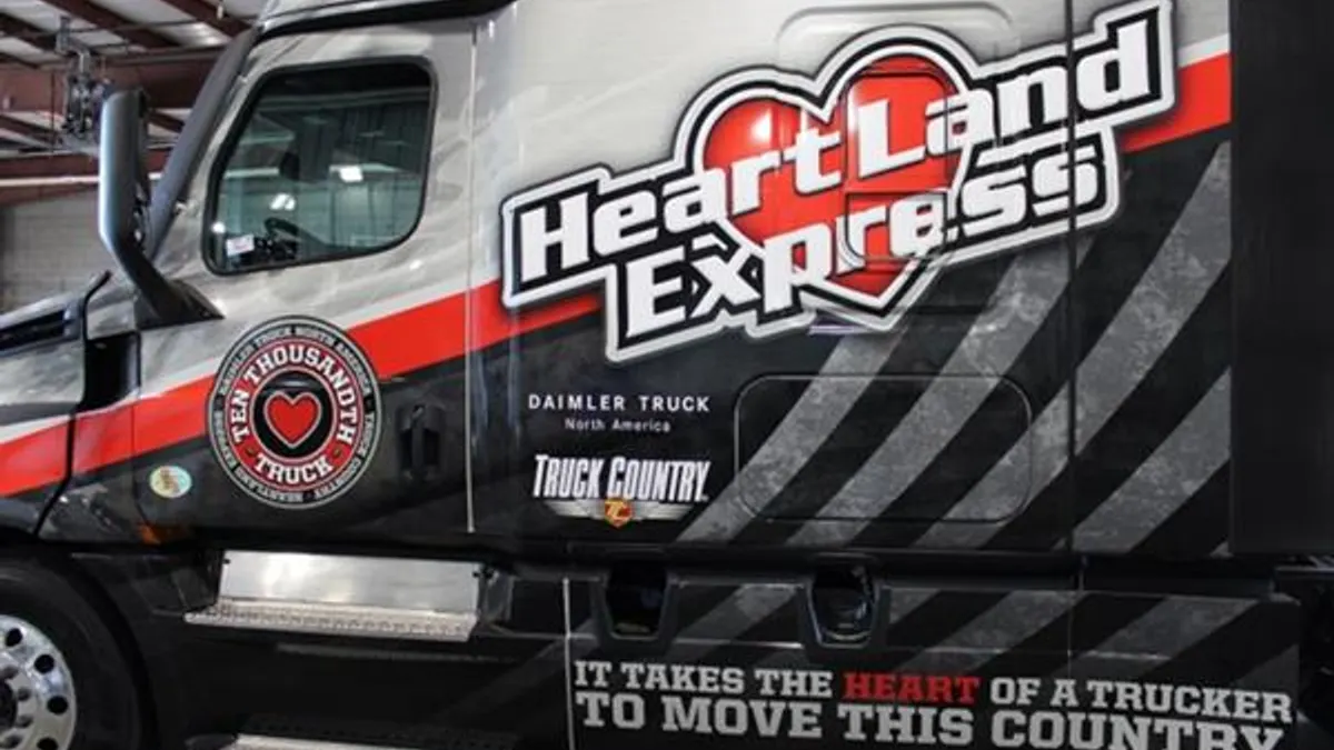 Heartland Express tractor CFI rebrand